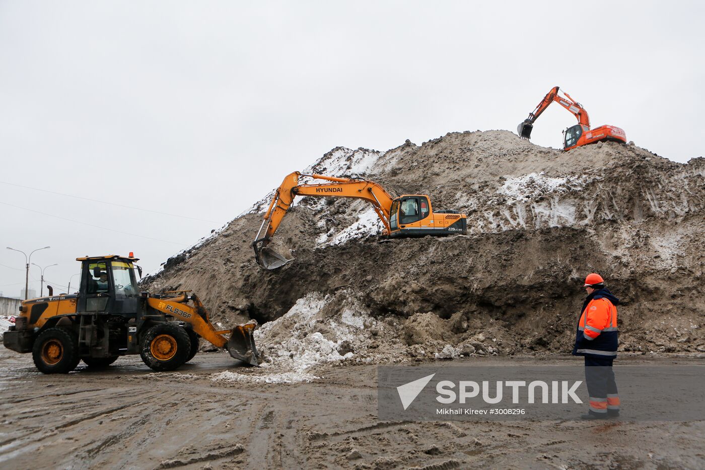 Snowmelters in St. Petersburg