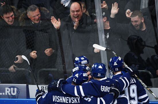 Ice hockey. KHL. Dynamo Moscow vs. Neftekhimik