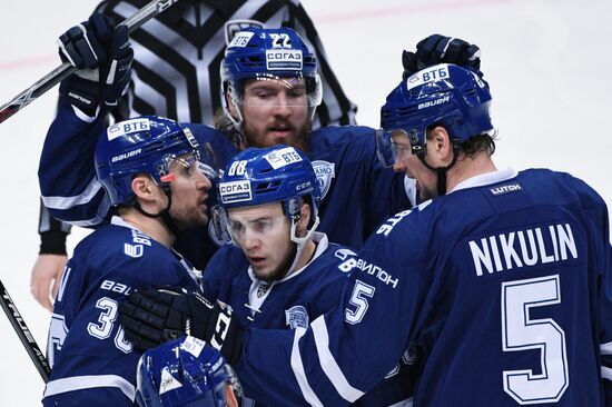 Ice hockey. KHL. Dynamo Moscow vs. Neftekhimik