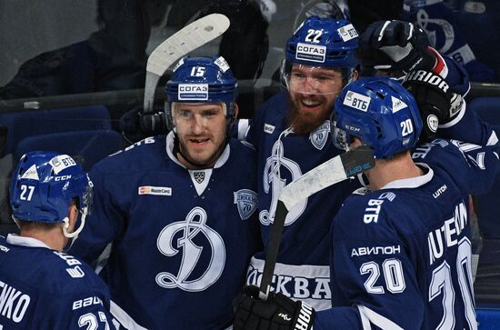 Ice hockey. KHL. Dynamo Moscow vs. Neftekhimik