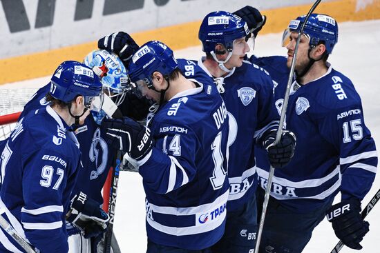 Ice hockey. KHL. Dynamo Moscow vs. Neftekhimik