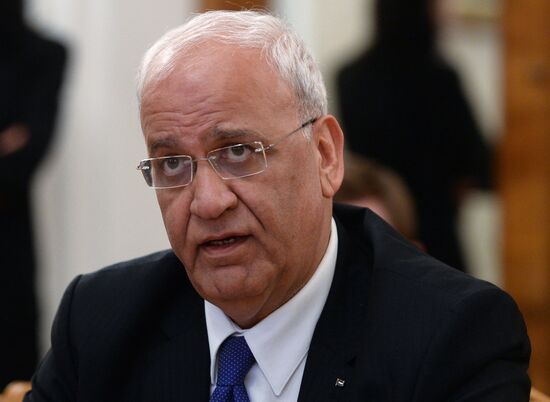 Foreign Minister Sergei Lavrov's meeting with Dr. Saeb Erekat of Palestine Liberation Organization
