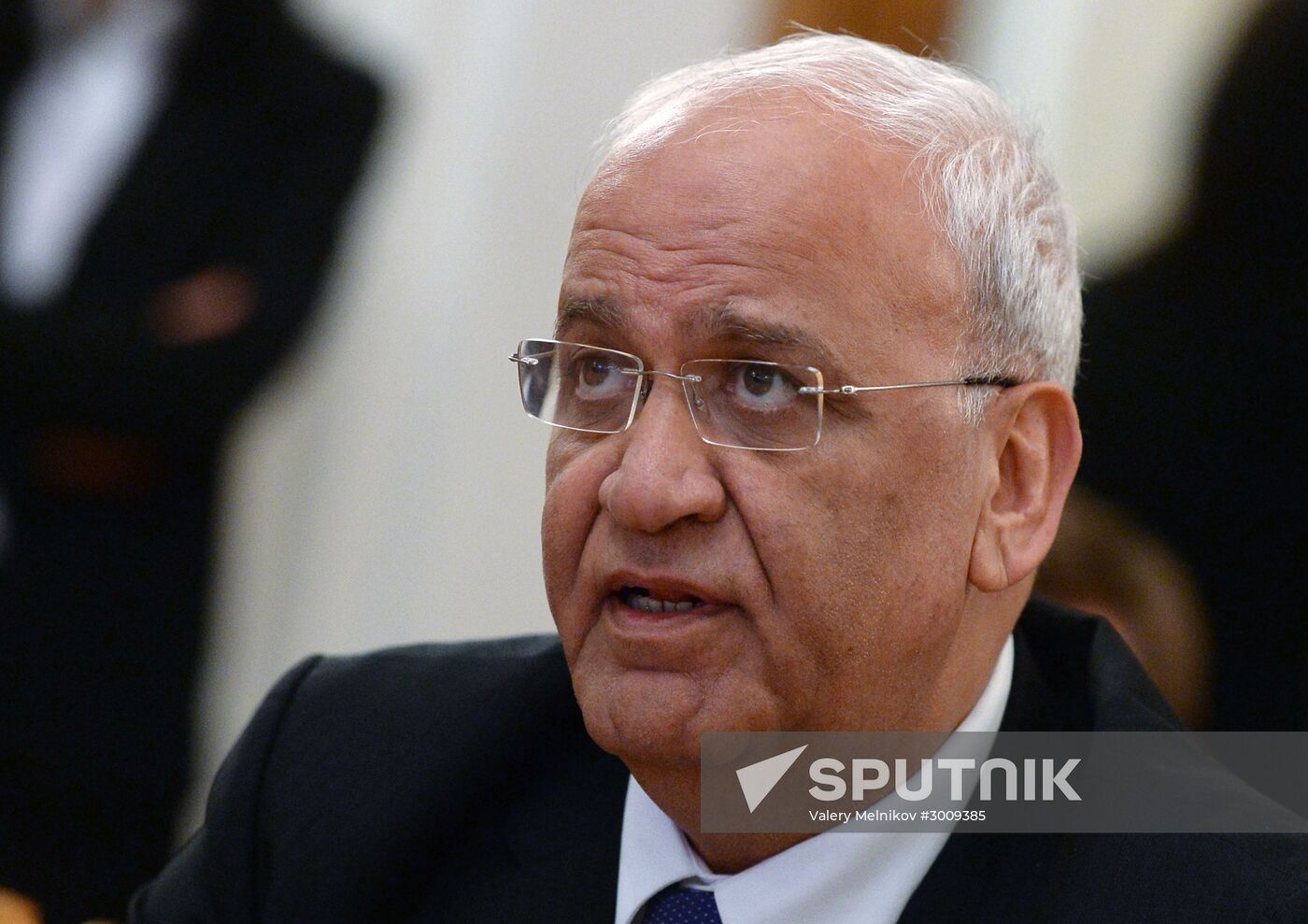 Foreign Minister Sergei Lavrov's meeting with Dr. Saeb Erekat of Palestine Liberation Organization