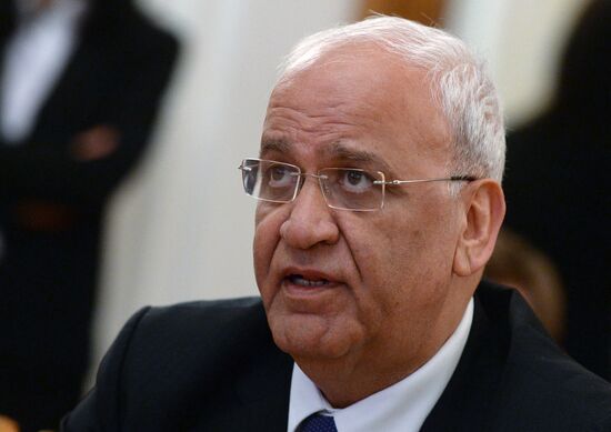 Foreign Minister Sergei Lavrov's meeting with Dr. Saeb Erekat of Palestine Liberation Organization