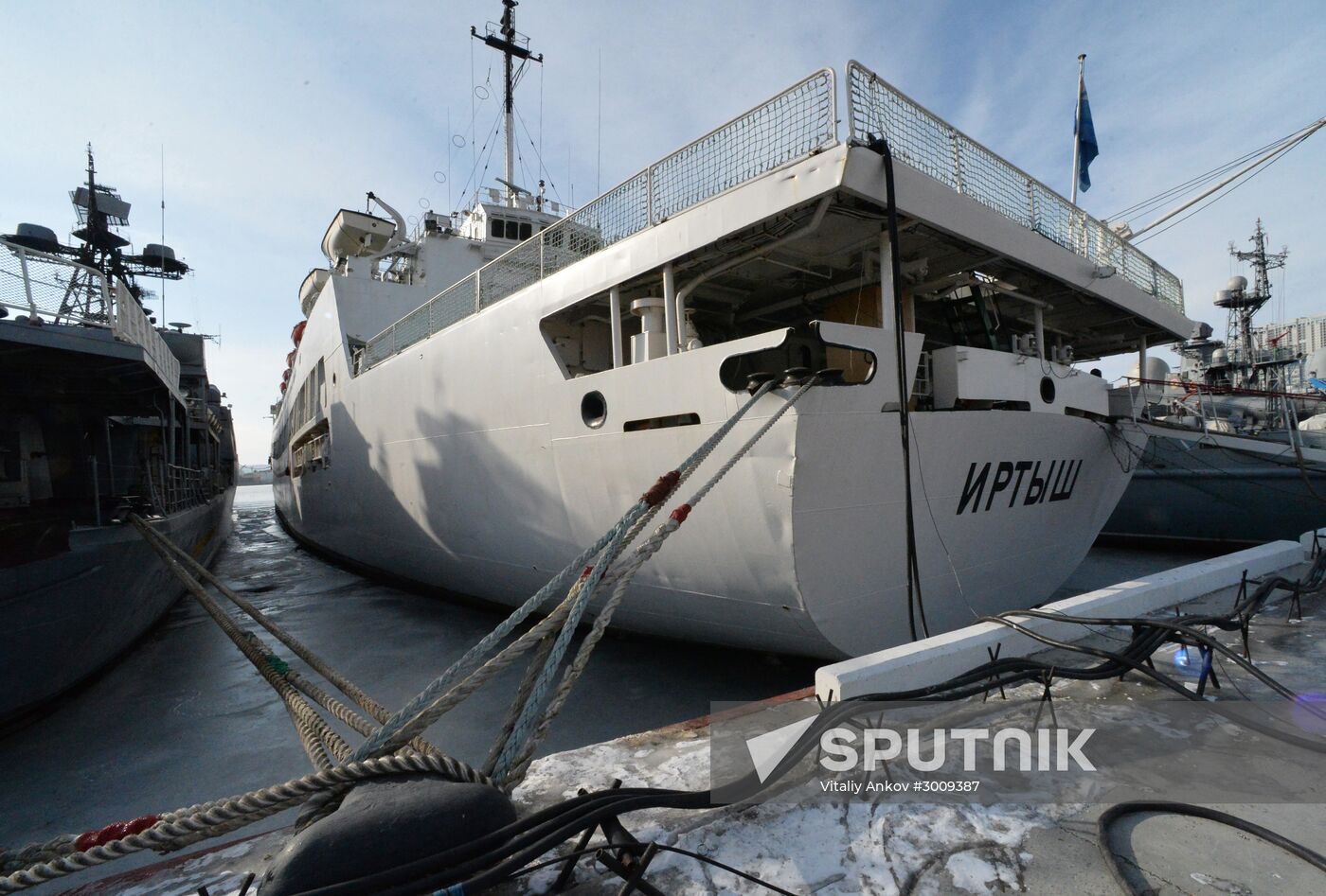 The Irtysh hospital ship of Russia's Pacific Fleet