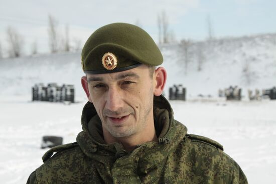 Military pentathlon competition in Donetsk Region
