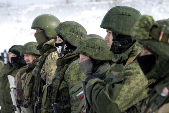 Military pentathlon competition in Donetsk Region