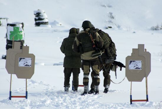 Military pentathlon competition in Donetsk Region