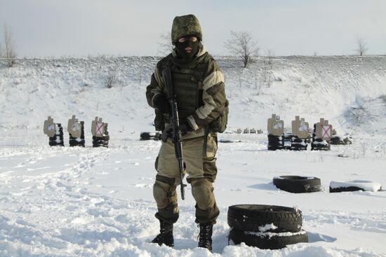 Military pentathlon competition in Donetsk Region