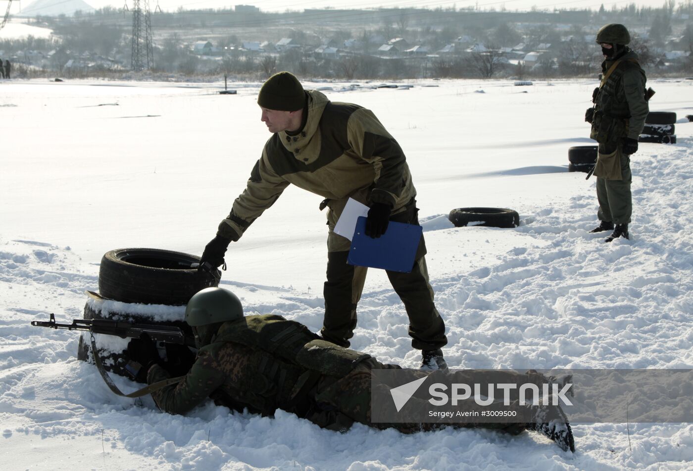 Military pentathlon competition in Donetsk Region