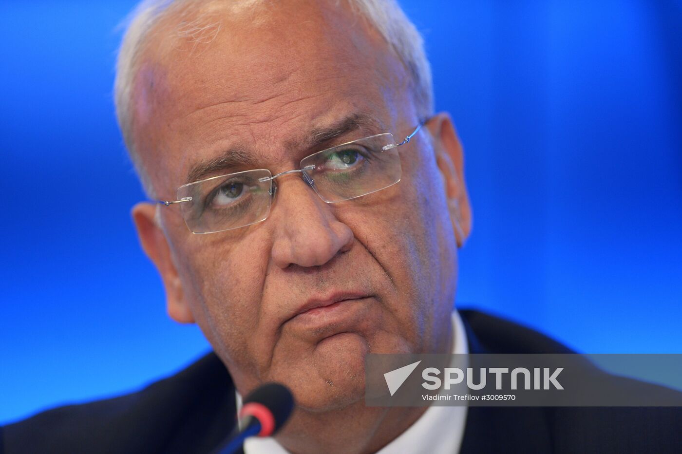 Press conference by Saeb Erekat, Secretary General of Palestine Liberation Organization