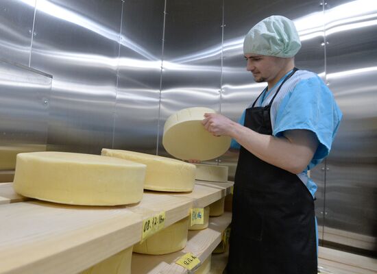 Cheese production at Dalmatovo Assumption Monastery in Kurgan Region