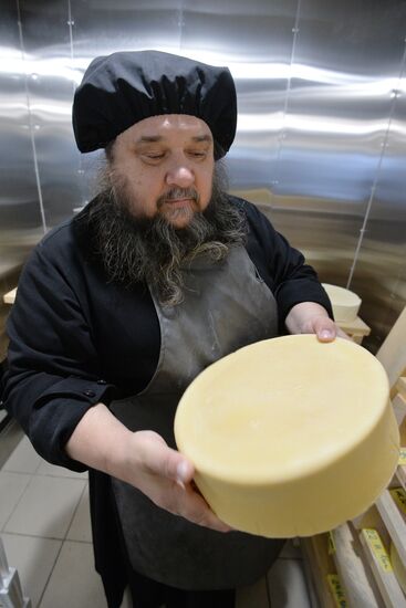 Cheese production at Dalmatovo Assumption Monastery in Kurgan Region