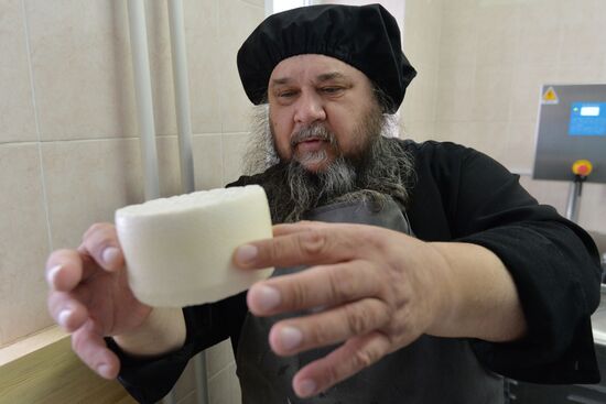 Cheese production at Dalmatovo Assumption Monastery in Kurgan Region