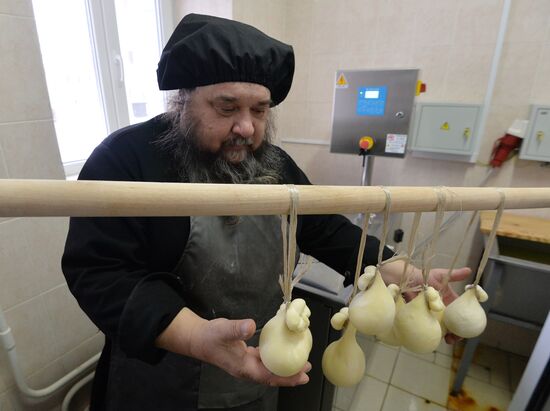 Cheese production at Dalmatovo Assumption Monastery in Kurgan Region