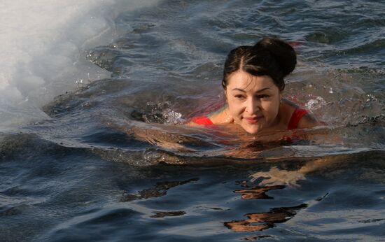 Morzh (Walrus) winter swimming club in Vladivostok