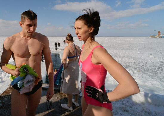 Morzh (Walrus) winter swimming club in Vladivostok
