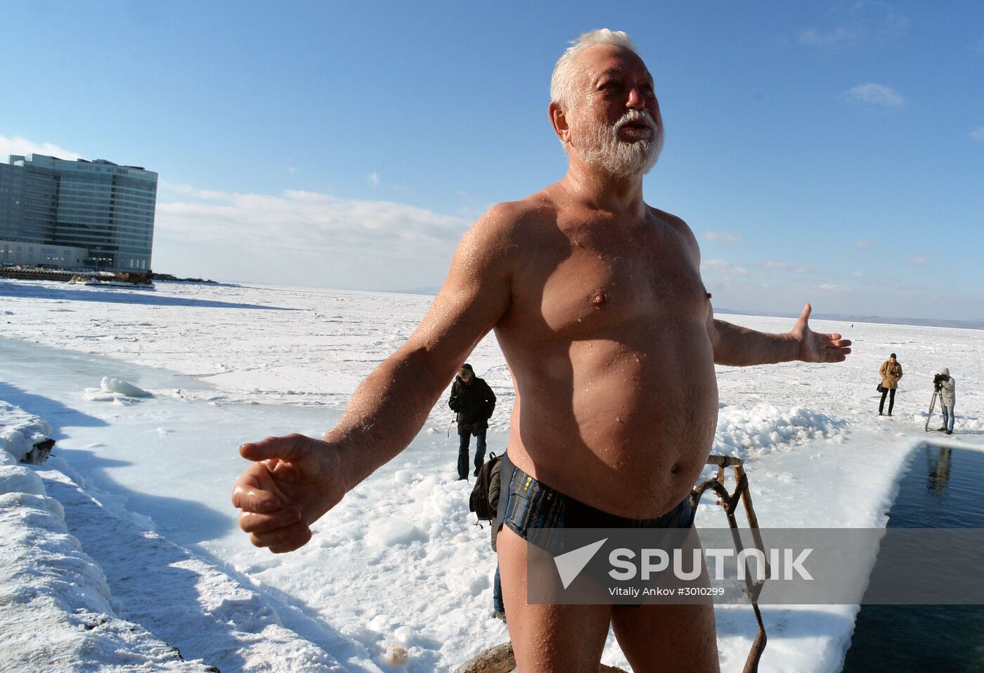 Morzh (Walrus) winter swimming club in Vladivostok