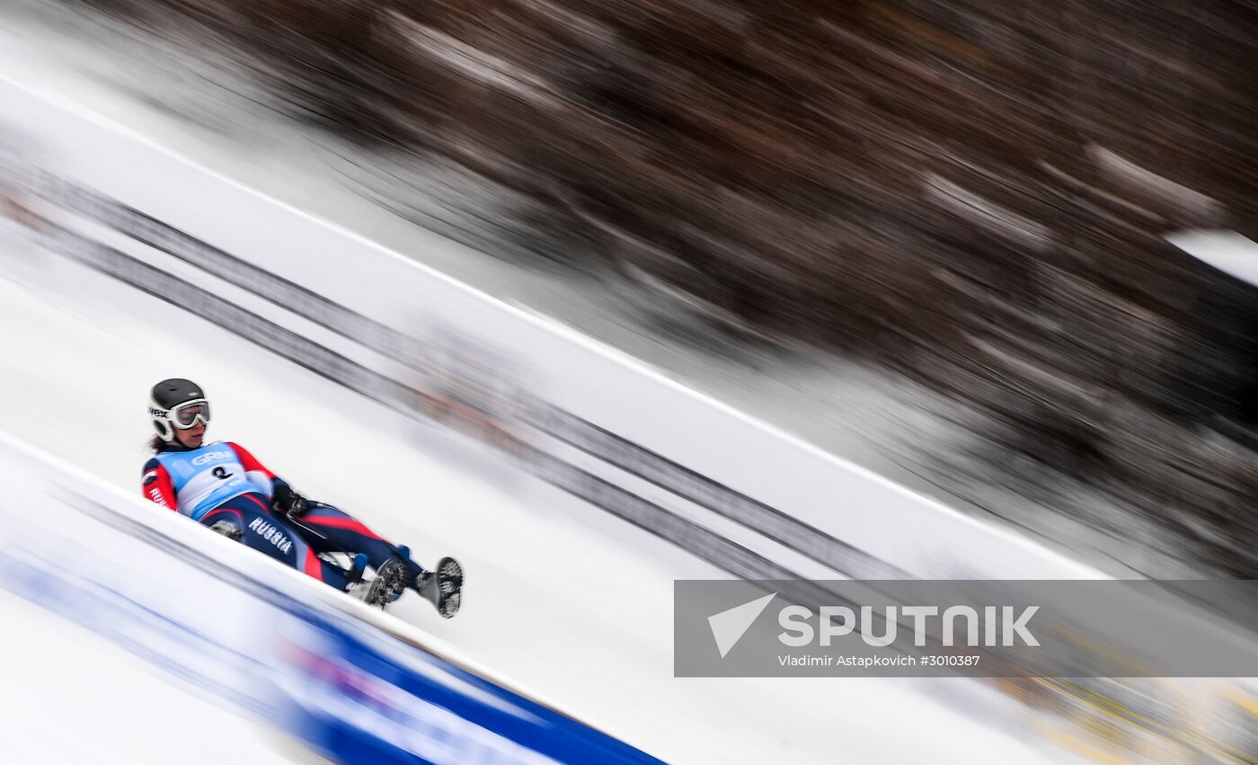 Natural Track Luge World Cup Moscow. Day 3