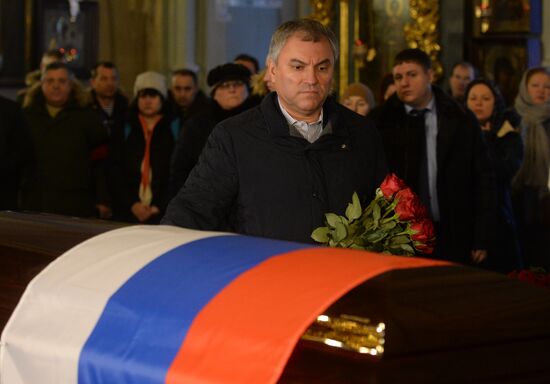 Farewell ceremony for Tu-154 crash victims
