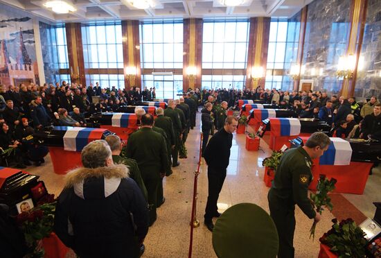Farewell ceremony for Tu-154 crash victims