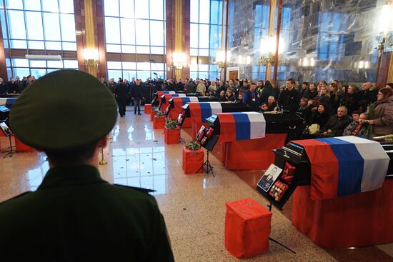 Farewell ceremony for Tu-154 crash victims