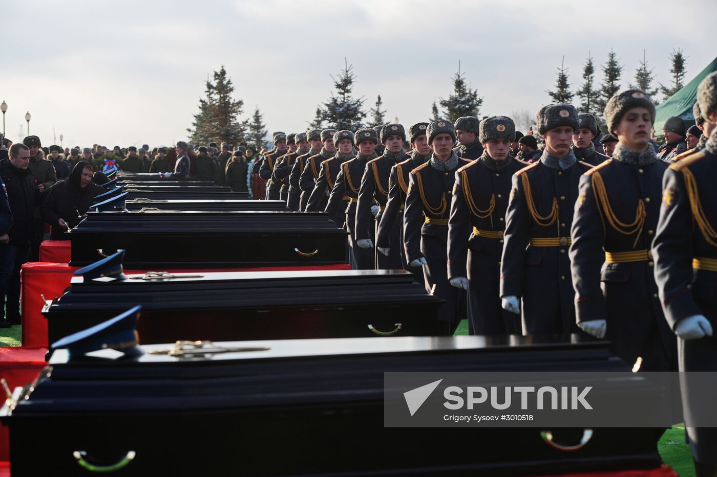 Farewell ceremony for Tu-154 crash victims