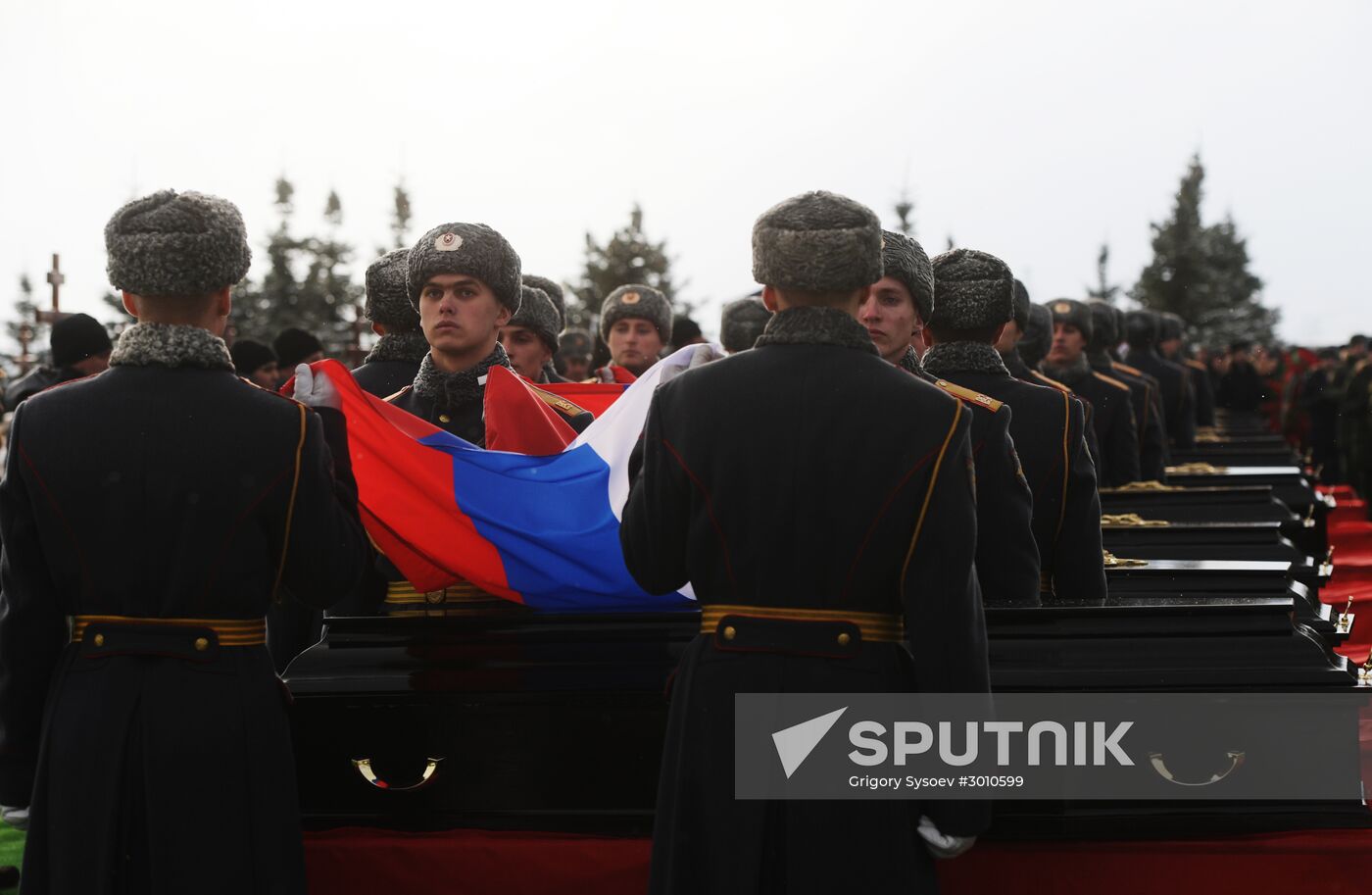Farewell ceremony for Tu-154 crash victims