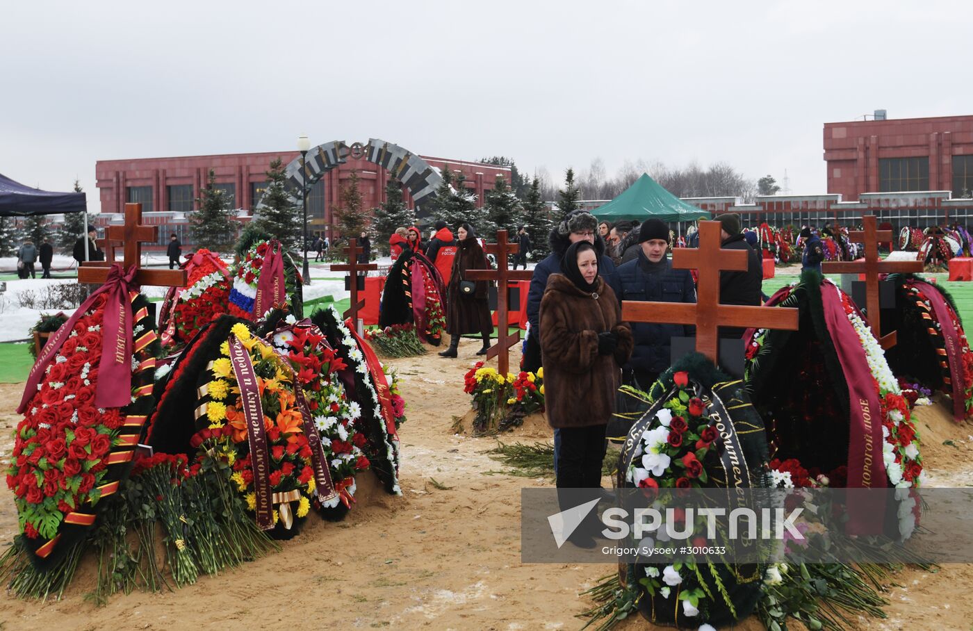 Farewell ceremony for Tu-154 crash victims