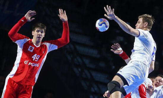 The 2017 IHF World Men's Handball Championship. Poland vs. Russia