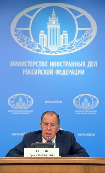 News conference with Russian Foreign Minister Sergei Lavrov