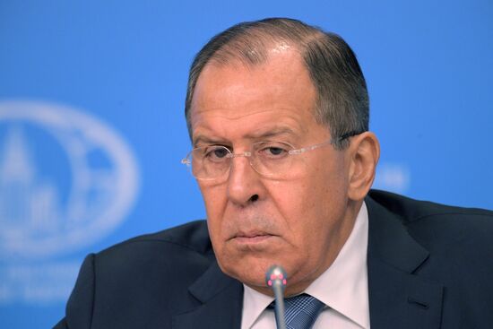 News conference with Russian Foreign Minister Sergei Lavrov