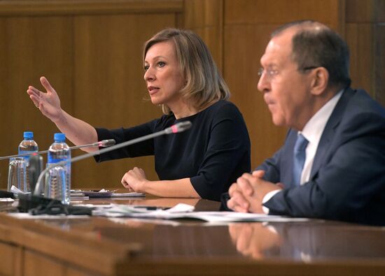 News conference with Russian Foreign Minister Sergei Lavrov