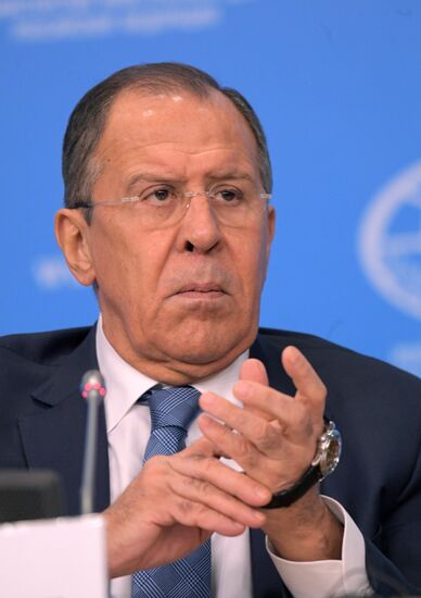 News conference with Russian Foreign Minister Sergei Lavrov