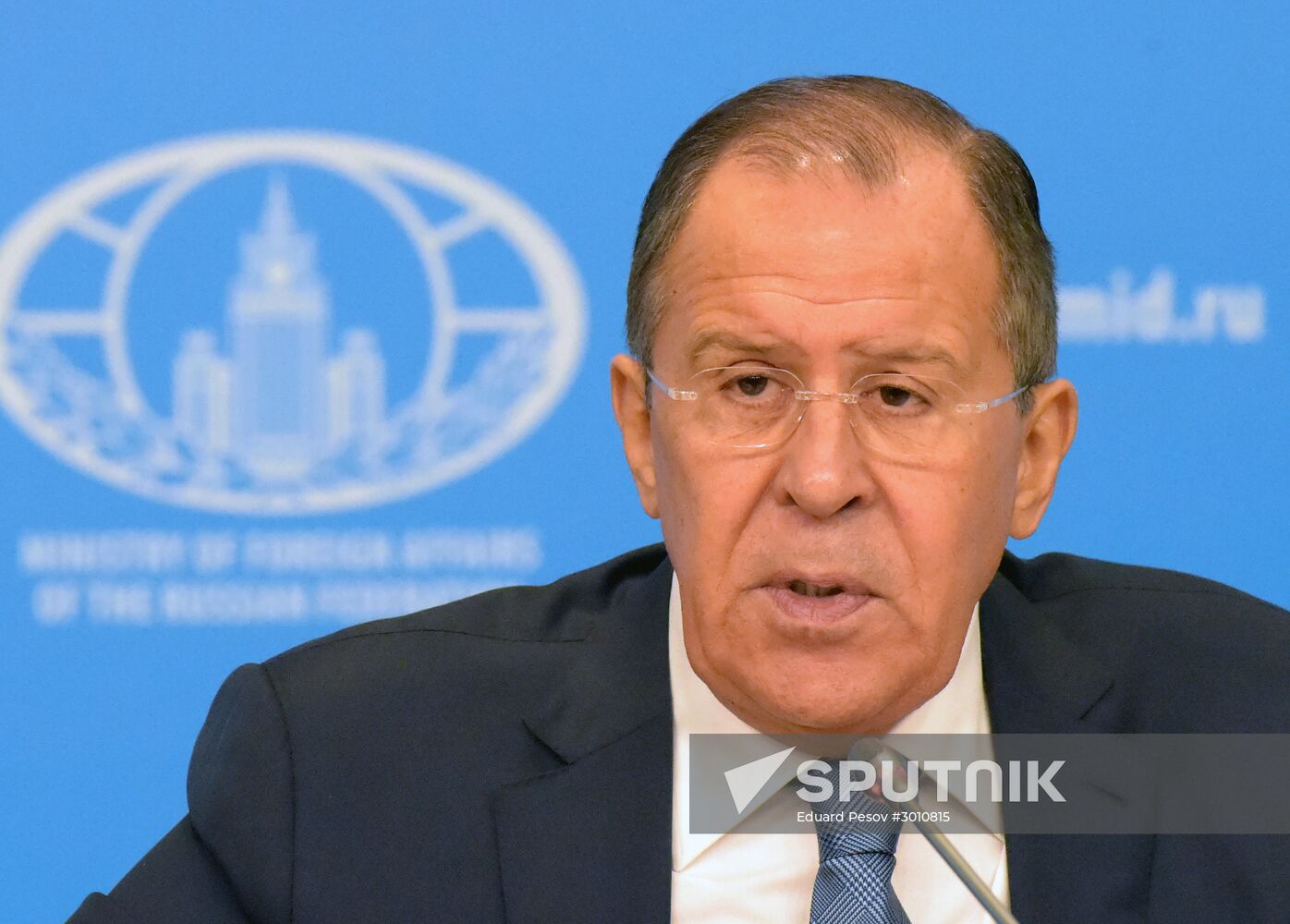 News conference with Russian Foreign Minister Sergei Lavrov