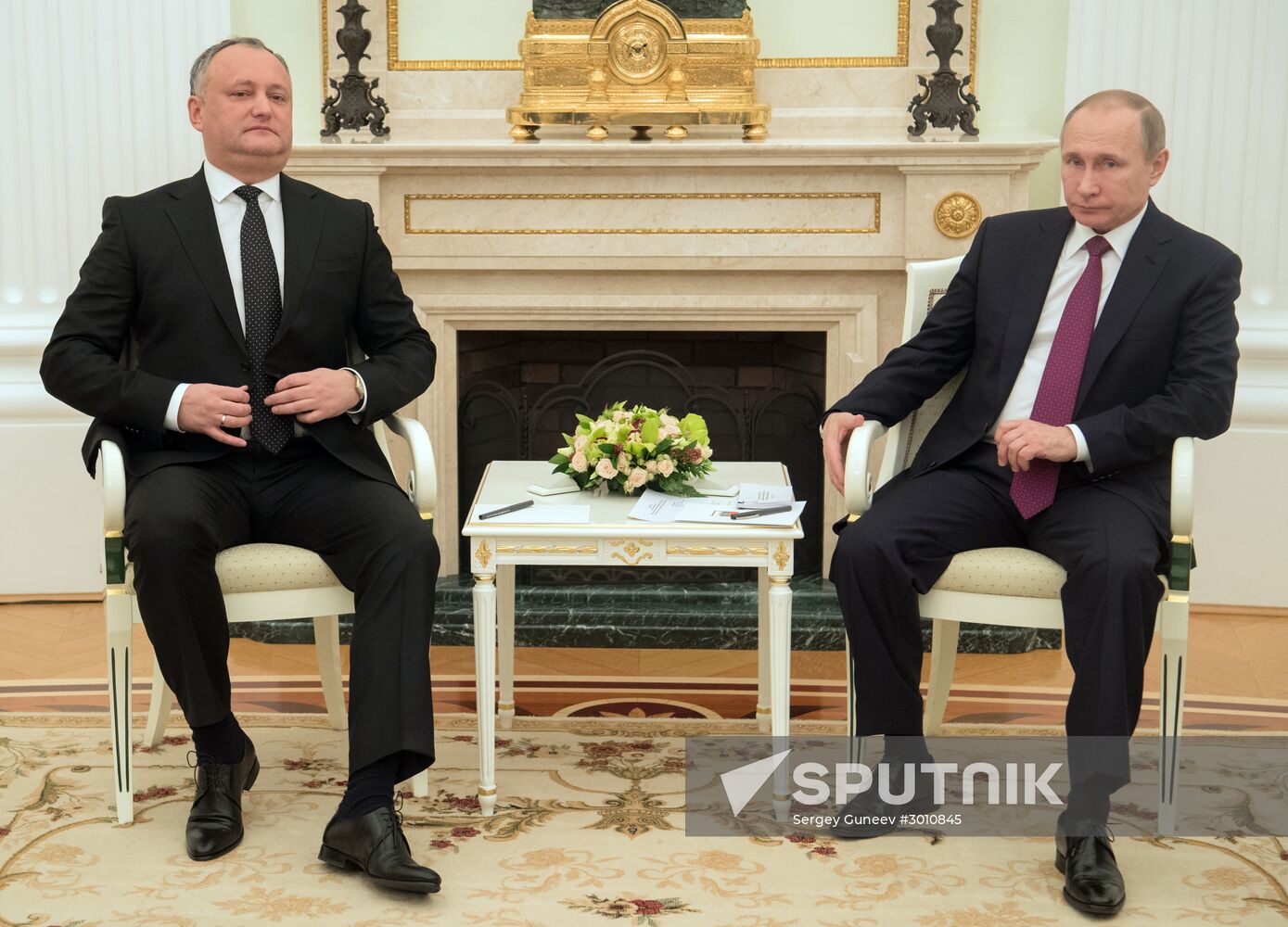 Vladimir Putin meets with Moldovan President Igor Dodon