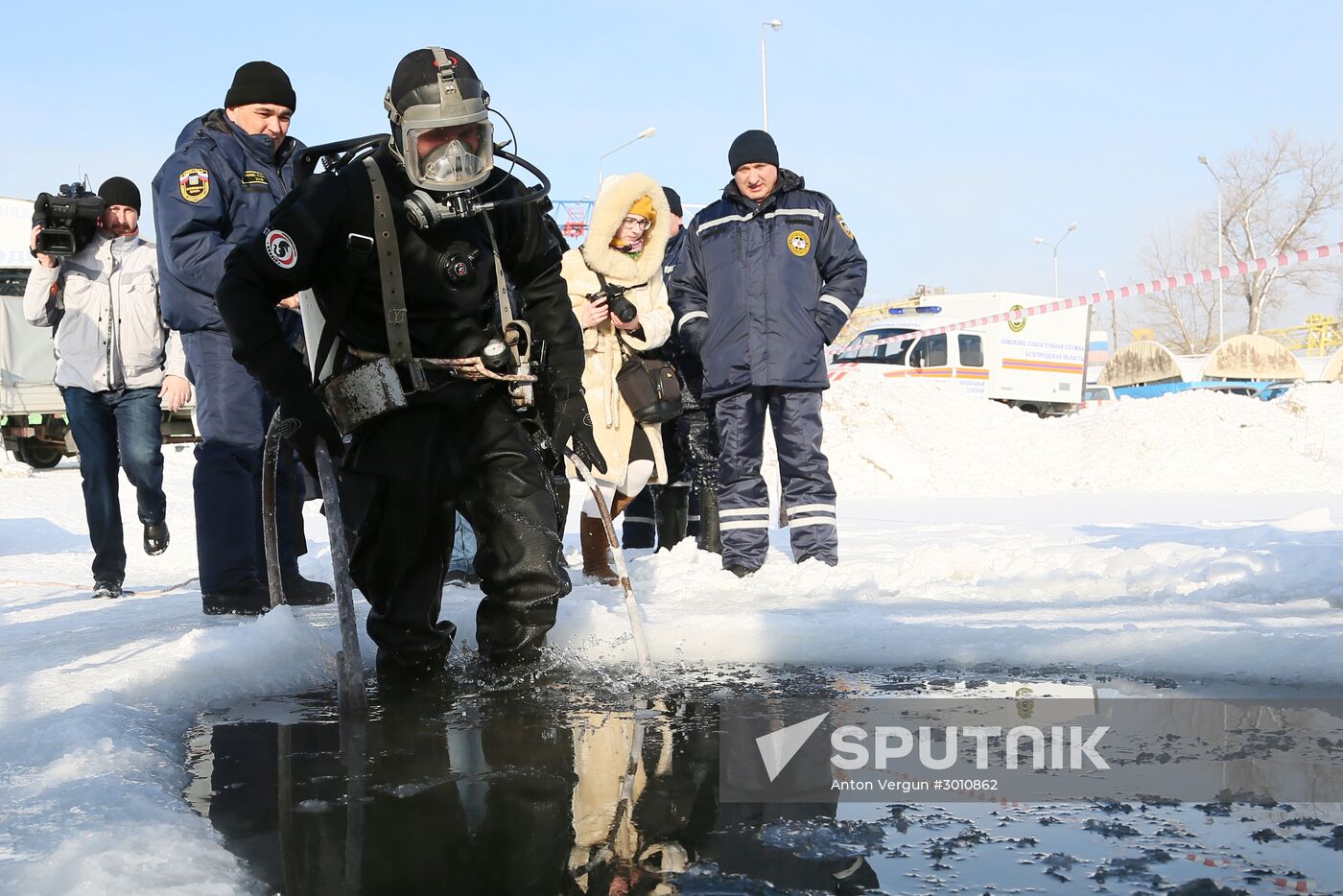 Fonts prepared for Epiphany bathing in Belgorod Region