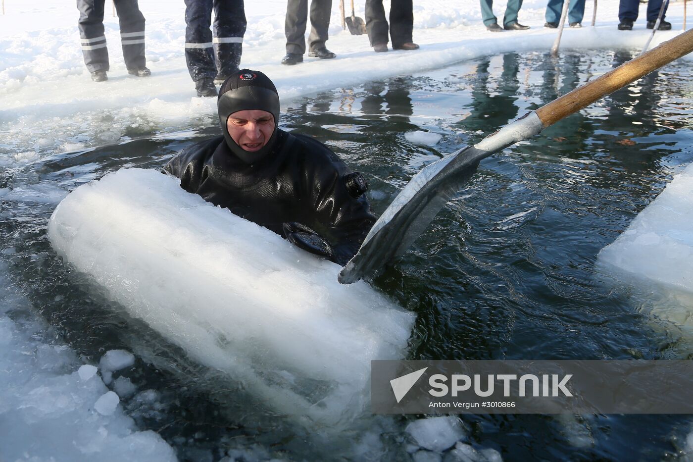 Fonts prepared for Epiphany bathing in Belgorod Region