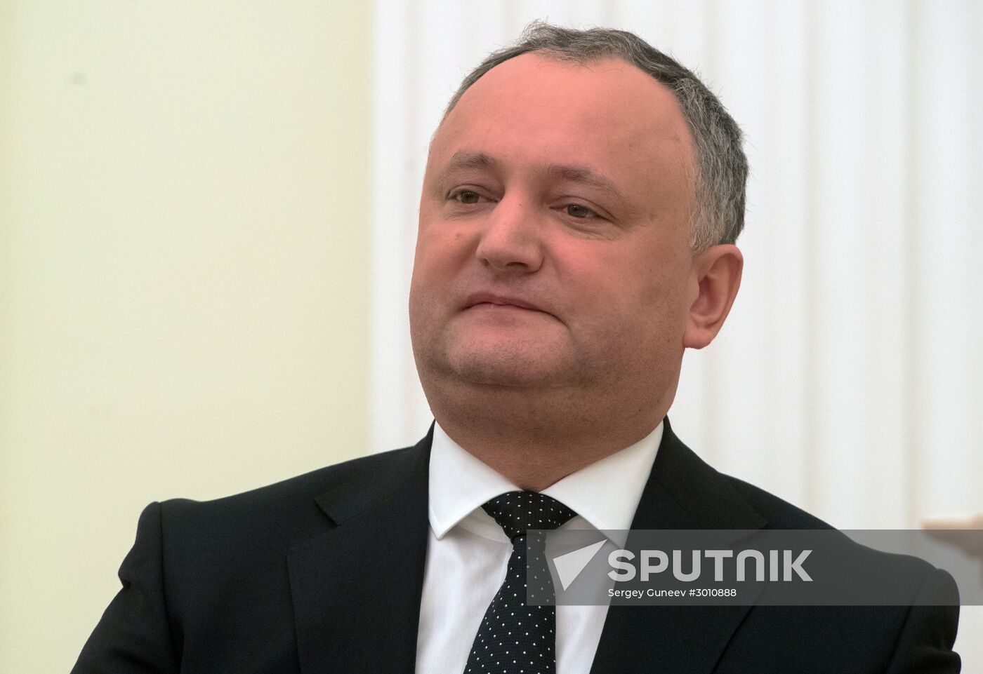 Russian President Vladimir Putin meets with President of Moldova Igor Dodon