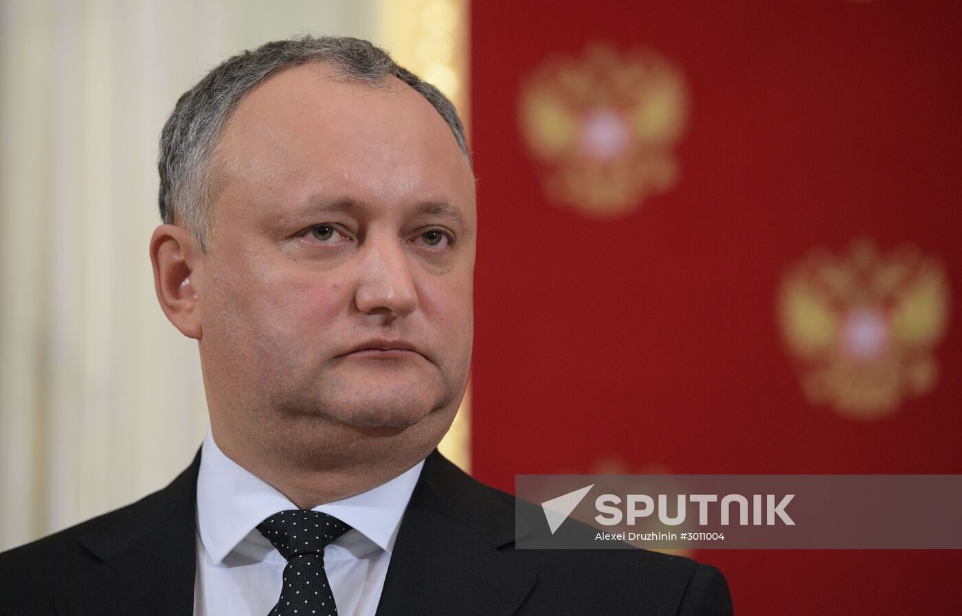 Russian President Vladimir Putin meets with President of Moldova Igor Dodon