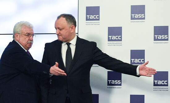 Press conference of President of Moldova Igor Dodon