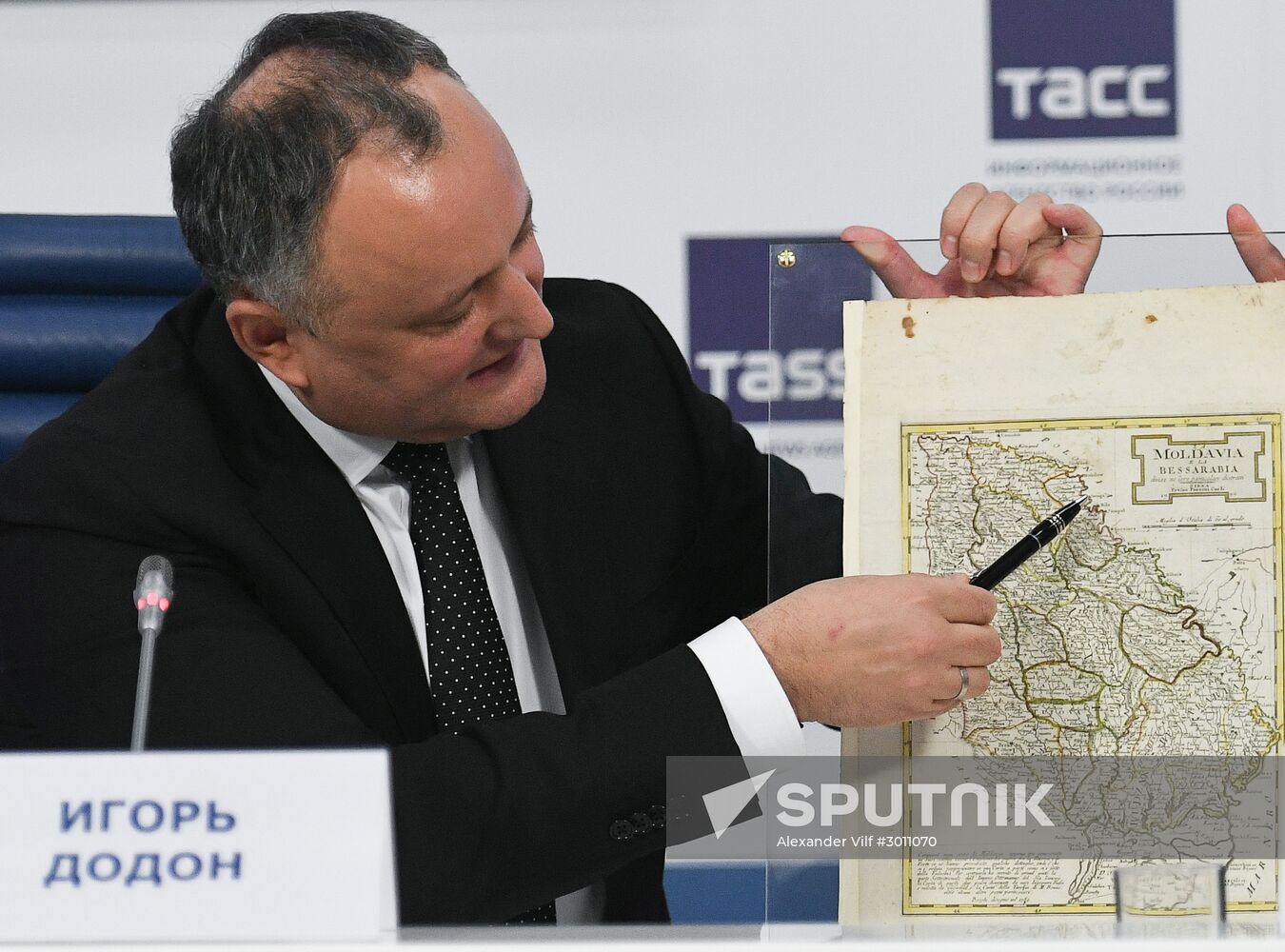 Press conference of President of Moldova Igor Dodon