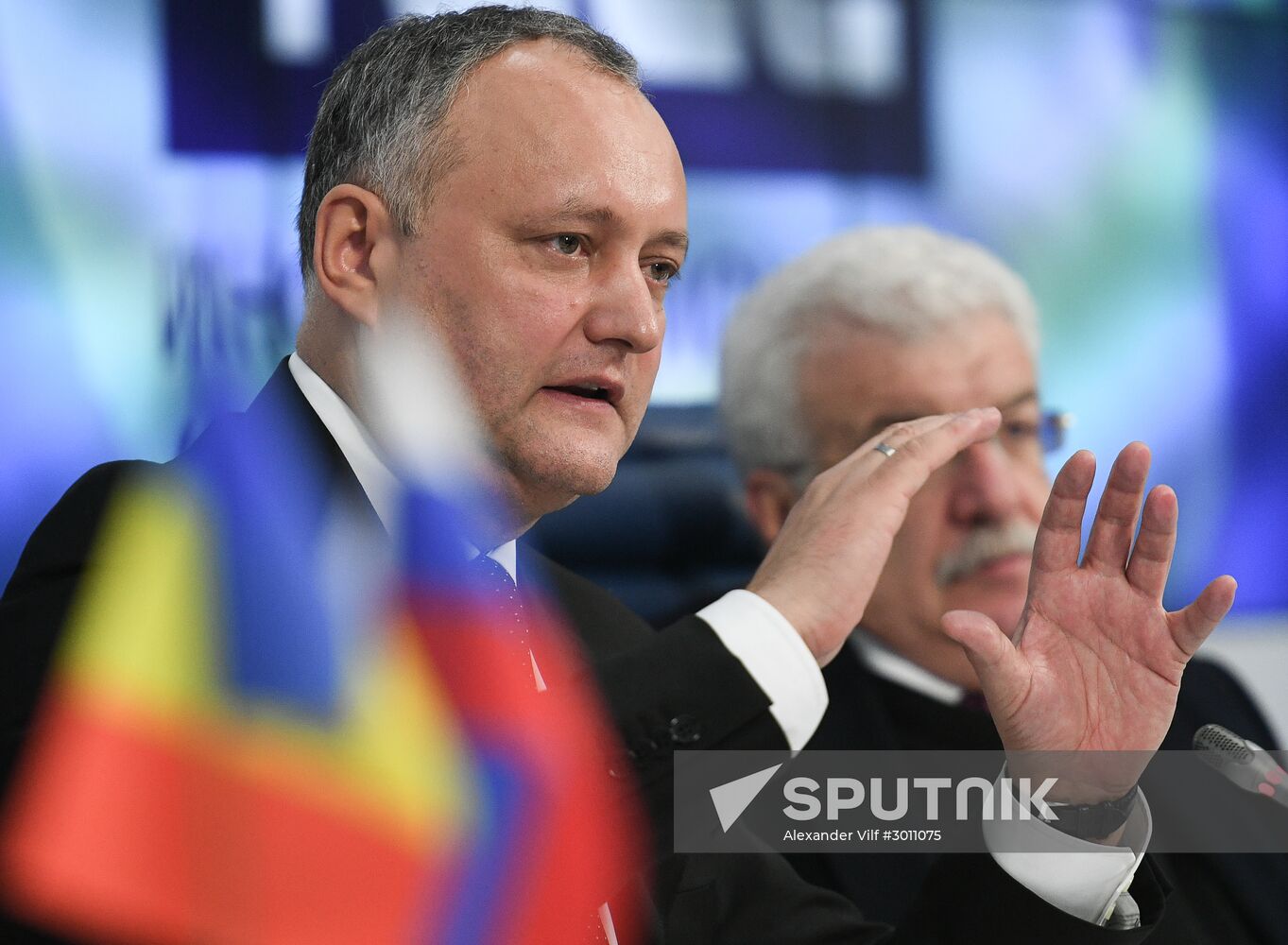 Press conference of President of Moldova Igor Dodon