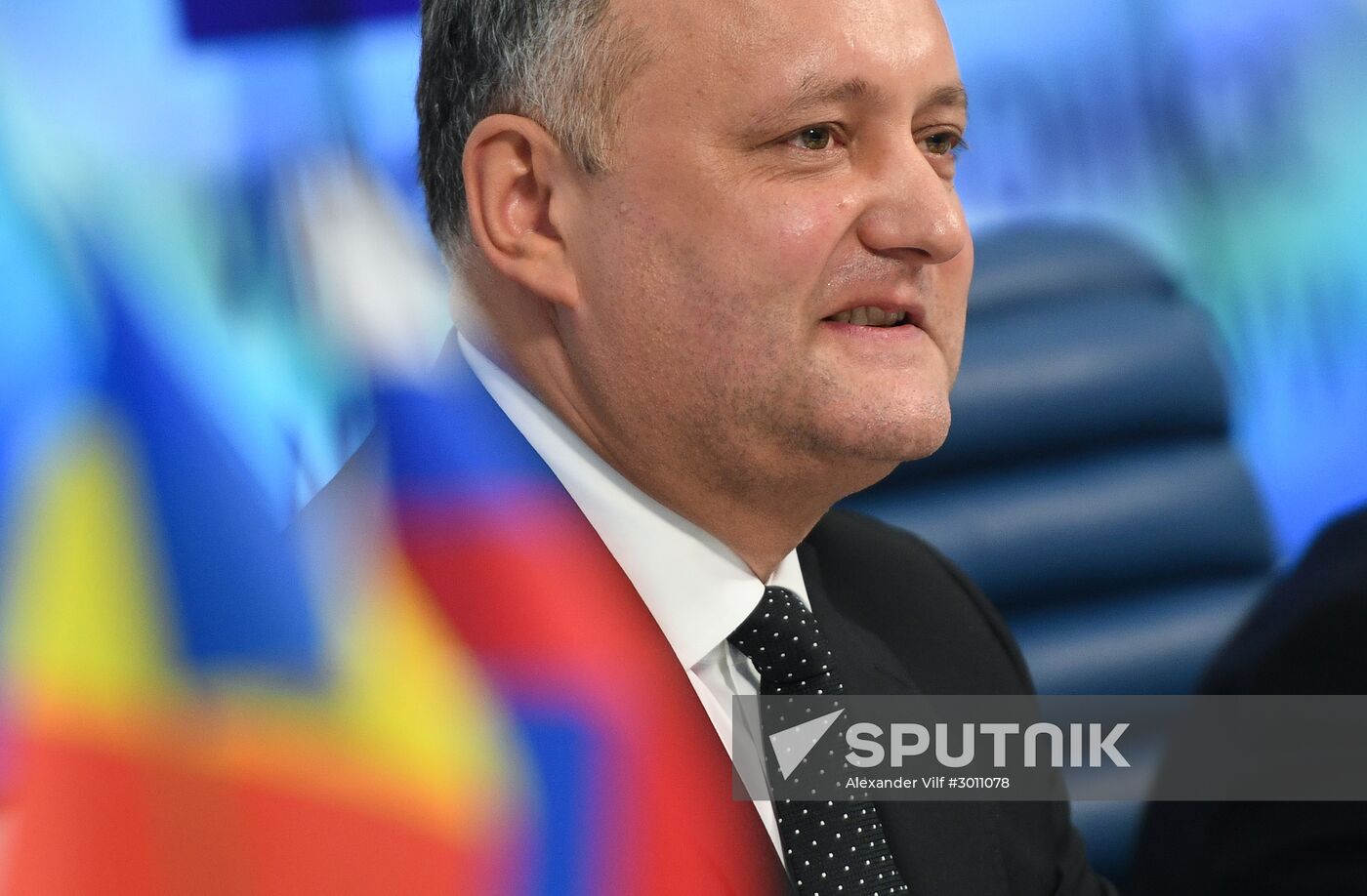 Press conference of President of Moldova Igor Dodon