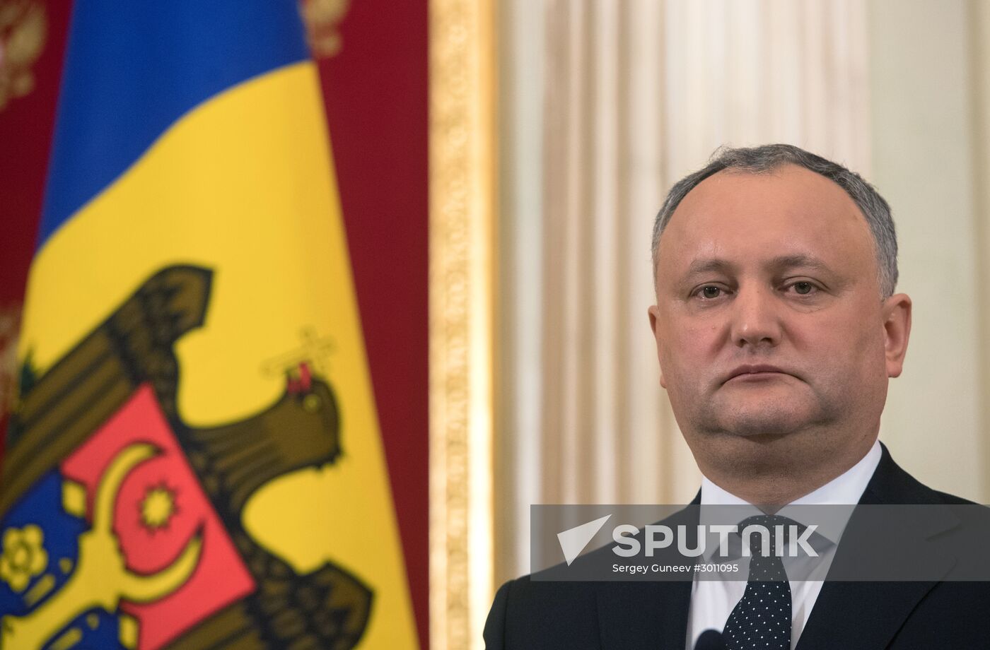 Russian President Vladimir Putin meets with President of Moldova Igor Dodon
