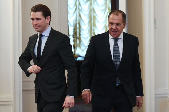 Meeting between foreign ministers of Russia and Austria