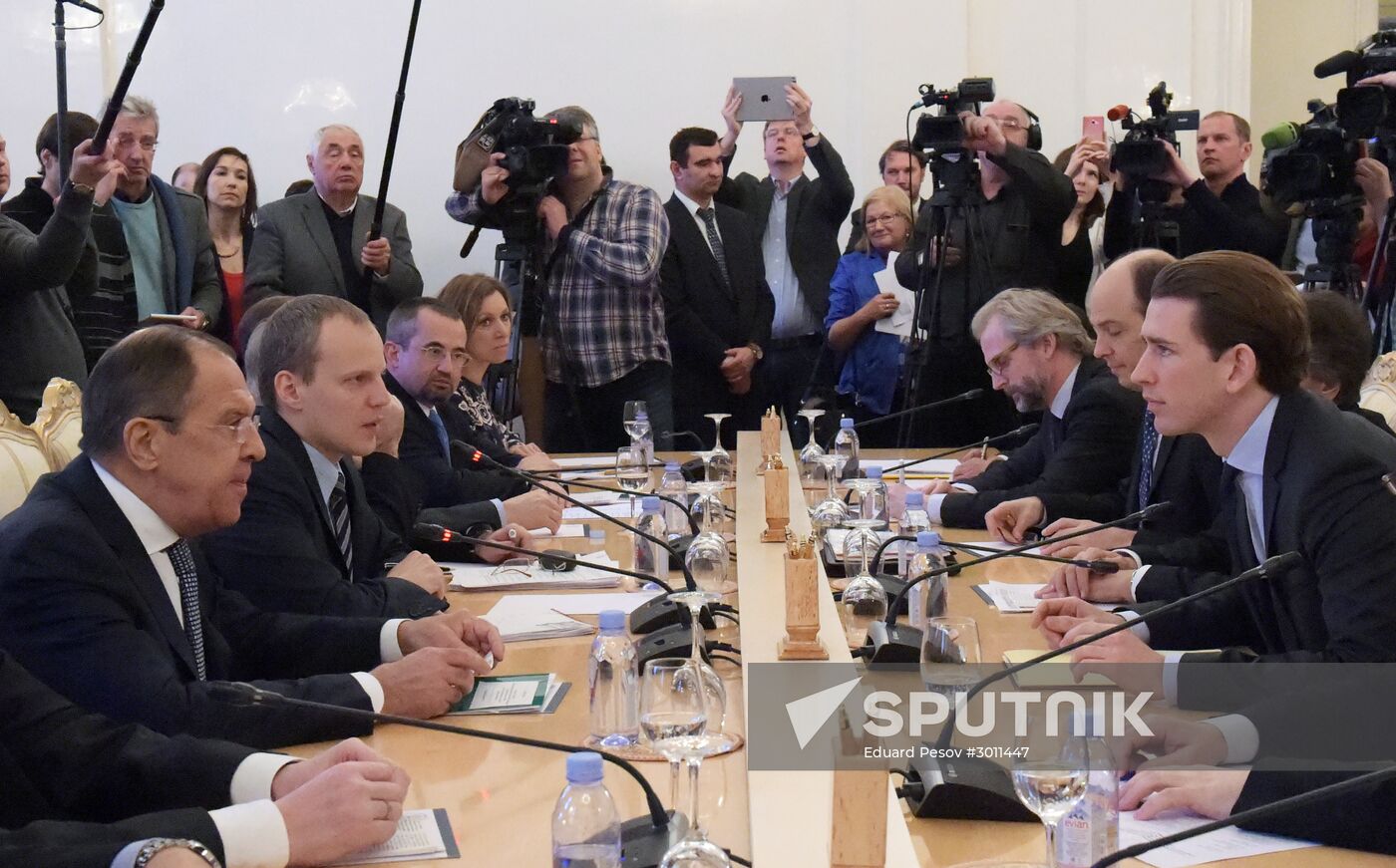 Meeting between foreign ministers of Russia and Austria