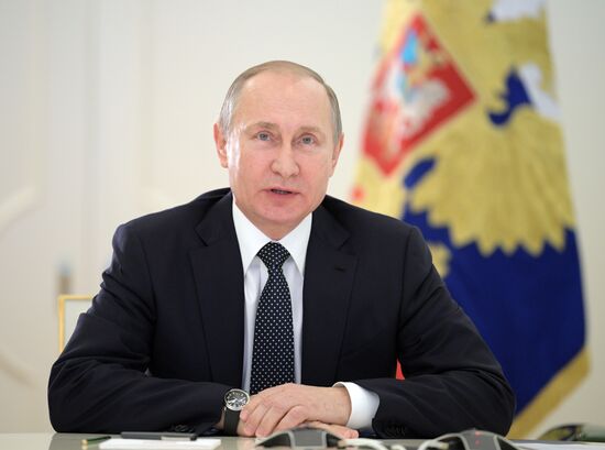 President Vladimir Putin launches Bovanenkovo-Ukhta 2 gas pipeline, Zapolyarye-Purpe and Kuyumba-Taishet oil pipelines