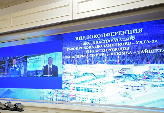 Vladimir Putin launches Bovanenkovo-Ukhta 2 gas pipeline, Zapolyarye-Purpe and Kuyumba-Taishet oil pipelines