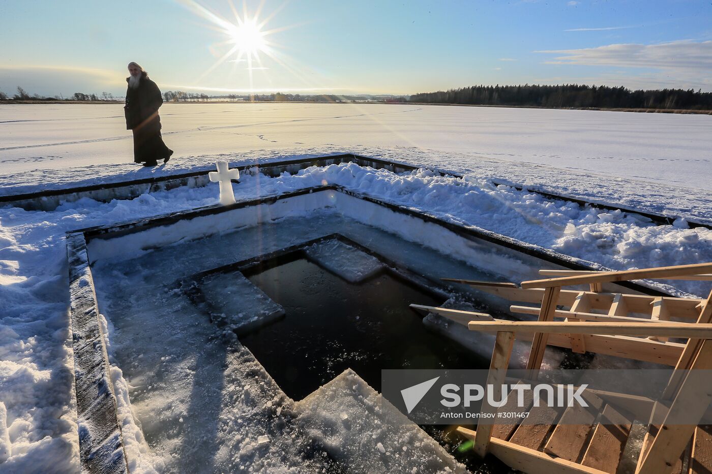 Epiphany celebrations at Joseph-Volokolamsk Monastery in Moscow Region